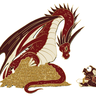 Misadventures Red Dragon set (2 pins)
