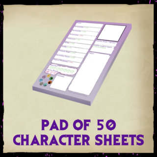 Character Sheet Pad