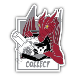 Con Adventurers "Collect" Die Cut Sticker
