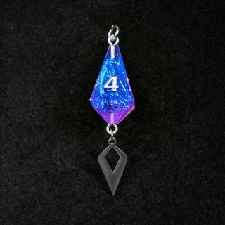 Dice Pendant - Amethyst Prism