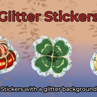 glitter stickers