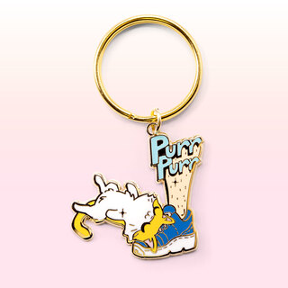 Keychain Purr Purr Rub Rub Ver. A Version LEFT LEG (American Shorthair Cat)