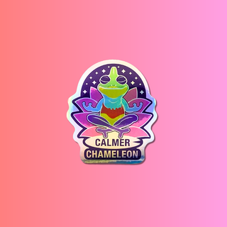 Calmer Chameleon Holographic Sticker