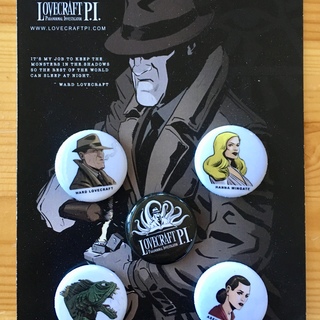 Hero and Villan Button 5 pack