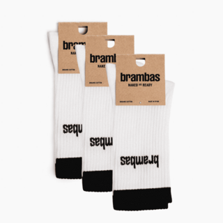 3 pairs of Crew Barefoot Socks