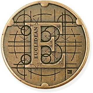 One (1) Bronze Euclidean Coin