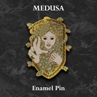 Medusa  - 3 inch Enamel Pin