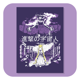 A6 Postcard - Attack On Moon