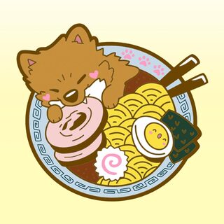 Enamel Pin Ramen Pomeranian