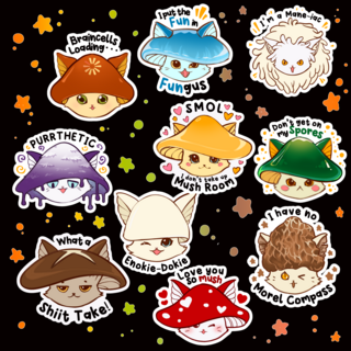 Meowshroom Emoji Sticker Set