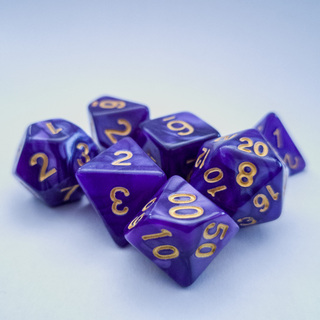 Purple Flow Dice Set
