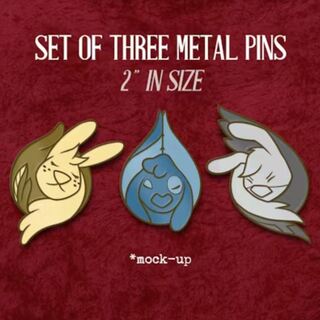 Set of Three Pins