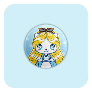Nya Nya Neko Alice Badge Button