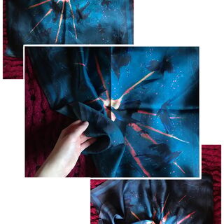 Silk Crow Scarf