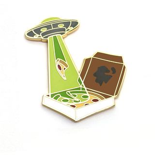 Pizza UFO Pin