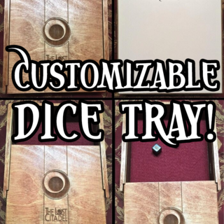 Customizable Dice Tray with Engraving