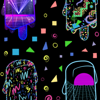 Retro Wave Popsicle Sticker Sheet