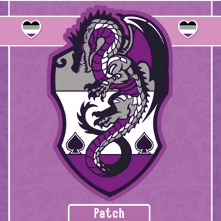 Asexual Dragon Iron-on Patch