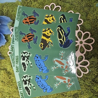 Dart Frog Vinyl Sticker Sheet