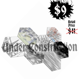 Cardboard Titanbound City Hex Tokens