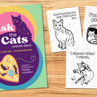 Ask the Cats Coloring Book