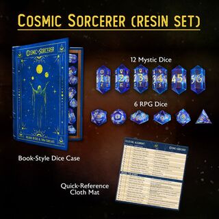 Resin Dice Set with Matching Subclass