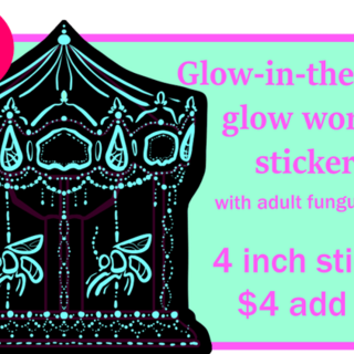 Glow worm sticker