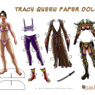 8x10 "Tracy Paper Doll" Art Print