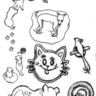 Garbage Day Neoprene Animal Room Playmat (9.5 x 8.5 Inches)