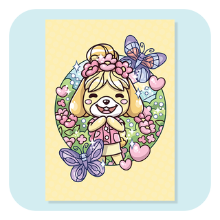 A6 Postcard - Animal Crossing - Isabelle