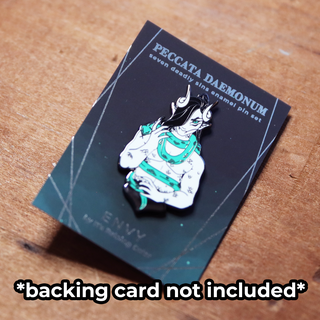 Envy Black Nickel Enamel Pin