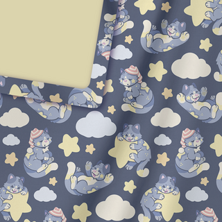 lumi's starry night - 6.5' x 5' plush blanket