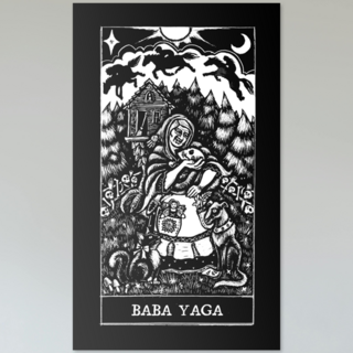 Oracle Card Wall Art: Baba Yaga