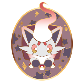 Hisuian Zorua Tamagotchi Enamel Pin