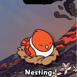 Nesting Phoenix Pin (018)