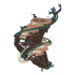 Mythical Bards Series 1 "Tree Guardian" Hard Enamel Pin