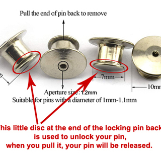 5pk locking pin backs