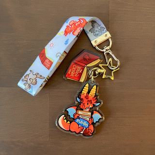 Bookwyrm Wristlet Keychain