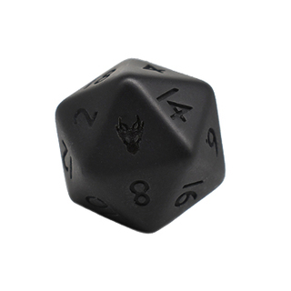 Hollowing D20 - Black Font