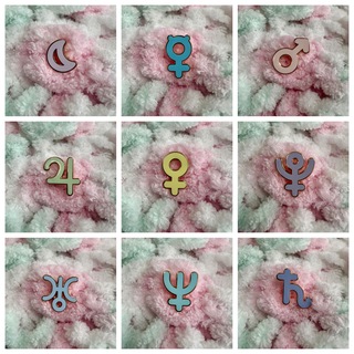 Chubby Planet Pins - Set of 9