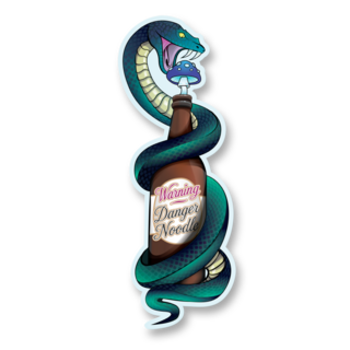 Warning Danger Noodle Bookmark