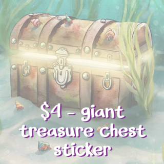 Giant Treasure Chest sticker