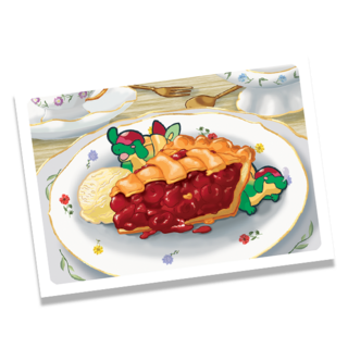 Cherry pie dragon mini print