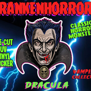 DRACULA 5" FRANKENHORRORS VINYL STICKER