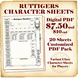 Character Sheets Pack (PDF)