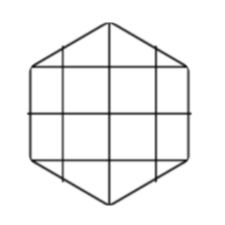 Square Grid WOOD Engraving