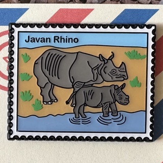 Endangered Animal Stamp Enamel Pins