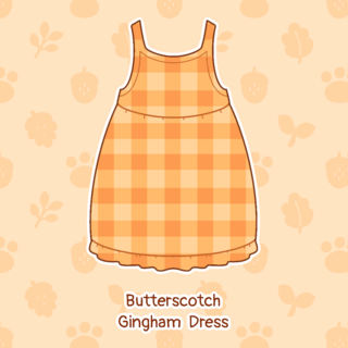 (Bottom) Butterscotch Gingham Dress