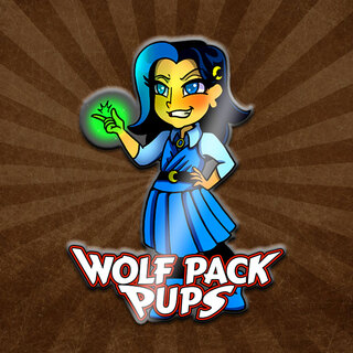 Wolf Pack Pups: Janelle the Witch 2″ Hard Enamel Pin