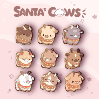 Santa's Cows | Pins